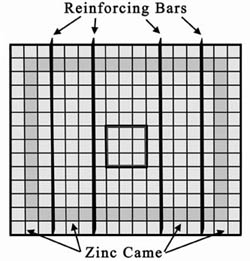 drawing showing reinforcement bar placement